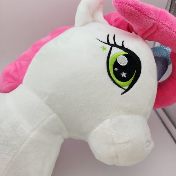 Large Mimicking Unicorn Plush Toy 16" Talks Makes Unicorn Sounds Lights Up - Picture 4 of 10